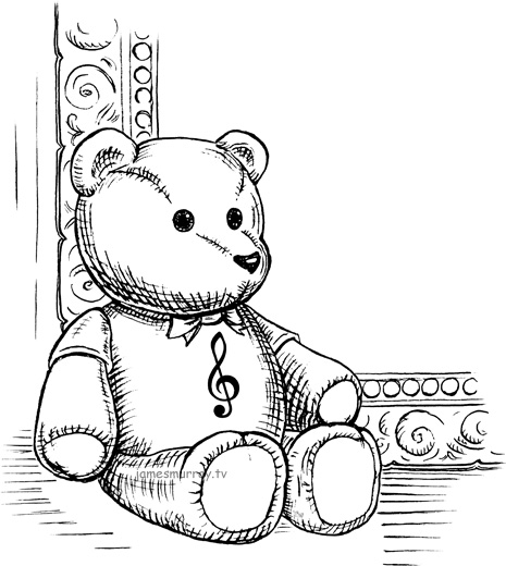 Line Art: Teddy Bear