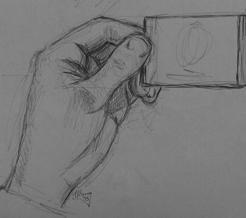sketch of a hand