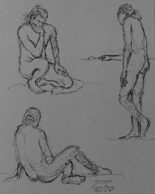 life drawing: 10 minute