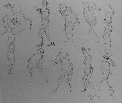 Life drawing: one minute