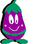 animated eggplant character
